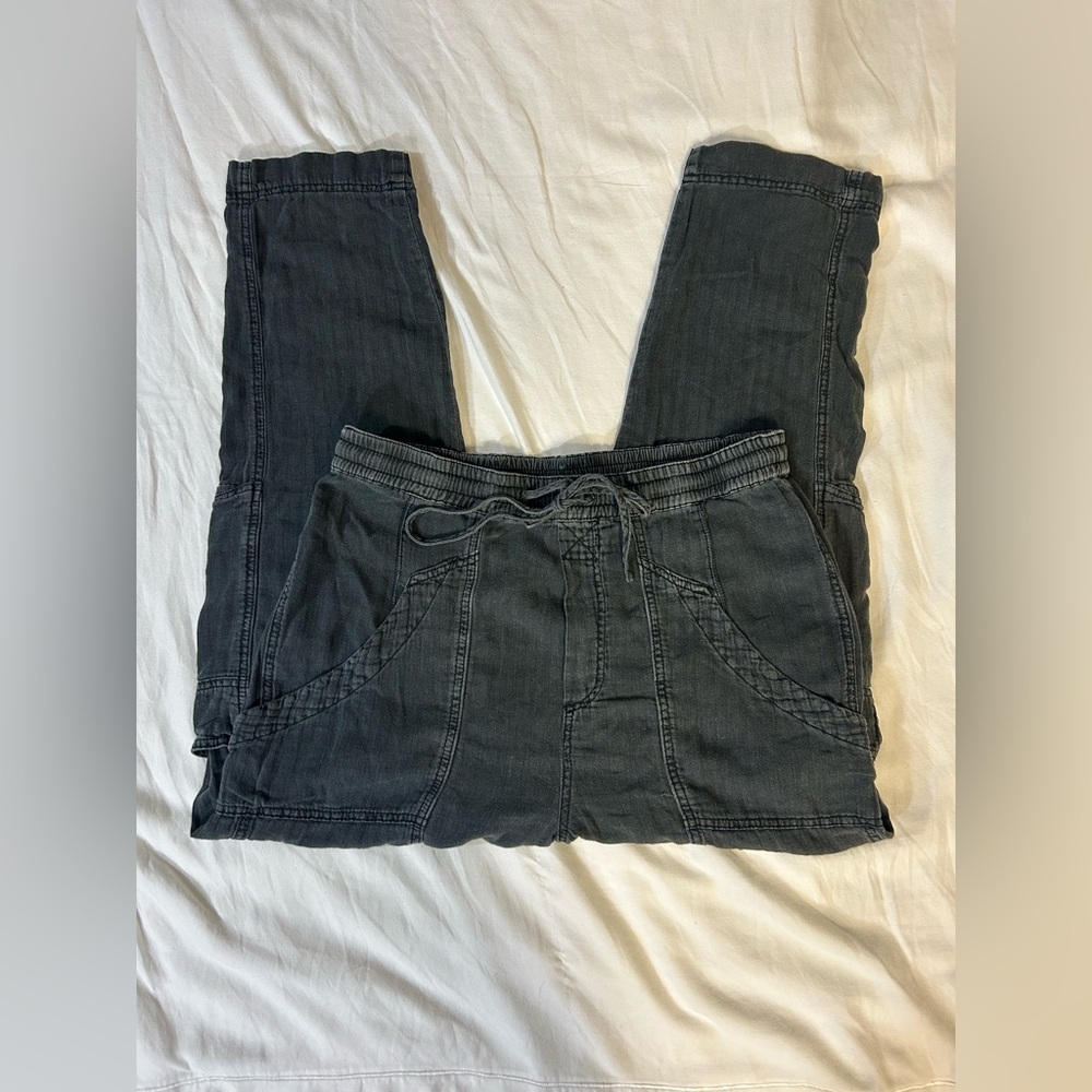 Women's Gray Cargo Flowy Free People Pants